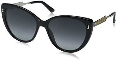 Gucci Women's GG 3804/S Black Palladium/Dark Gray Gradient